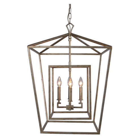 Mattea Four Light Chandelier in Antique Silver (374|H6125L-4AS)