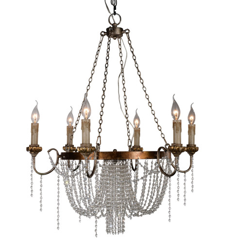 Valentina Six Light Chandelier in Gold (374|H5118-6)