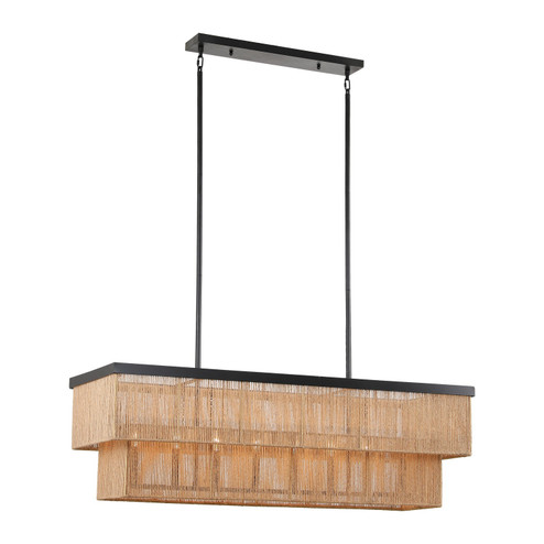 Whitsunday Eight Light Chandelier in Matte Black (374|H22117L-8)