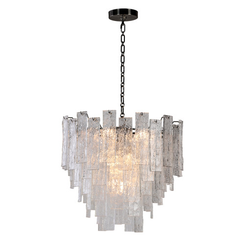 Flavia Eight Light Chandelier in Polished Nickel (374|H21122S-8PN)