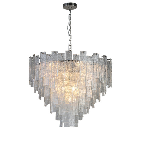 Flavia 16 Light Chandelier in Polished Nickel (374|H21122L-16PN)