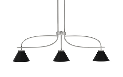 Cavella Three Light Island Pendant in Graphite (200|3936-GP-421-MB)