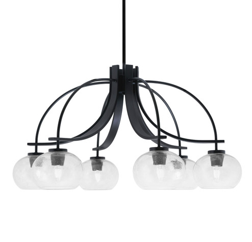 Cavella Six Light Chandelier in Matte Black (200|3926-MB-202)