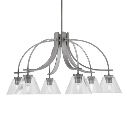 Cavella Six Light Chandelier in Graphite (200|3926-GP-302)