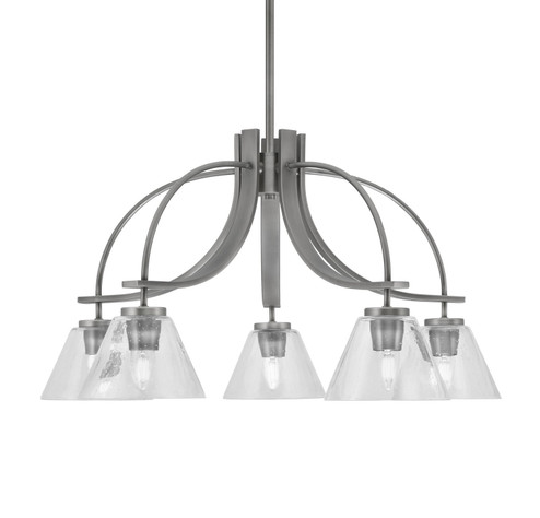 Cavella Five Light Chandelier in Graphite (200|3925-GP-302)