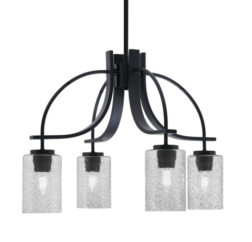 Cavella Four Light Chandelier in Matte Black (200|3924-MB-3002)