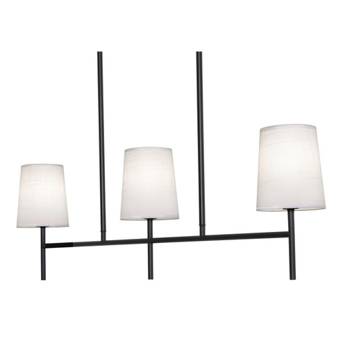 Rose Three Light Linear Pendant in Black (162|ROSP3605CBBK)