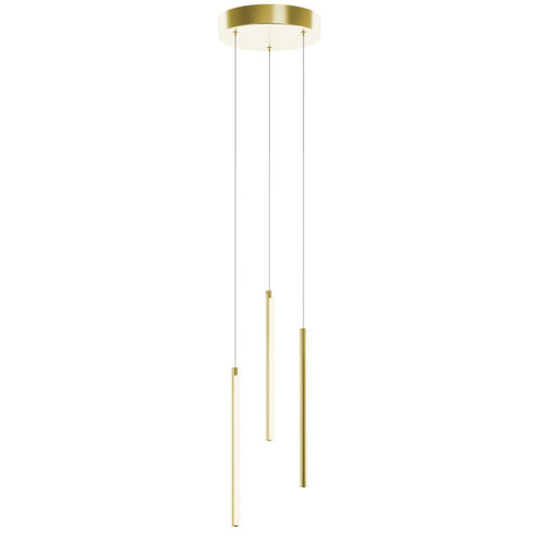 Rosemont LED Pendant in Satin Brass (162|RMTP04L30D1SB)