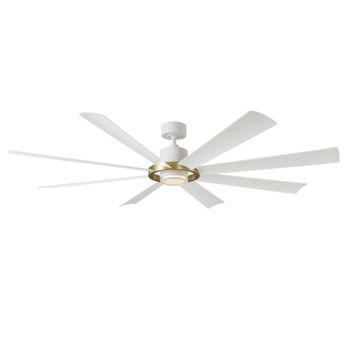 Aura 72''Ceiling Fan in Brushed Nickel/Matte White (441|FR-W2303-72L-BN/MW)