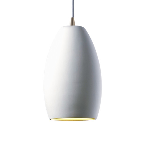 Radiance LED Pendant in Canyon Clay (102|CER-6230-CLAY-MBLK-WTCD-LED1-700)