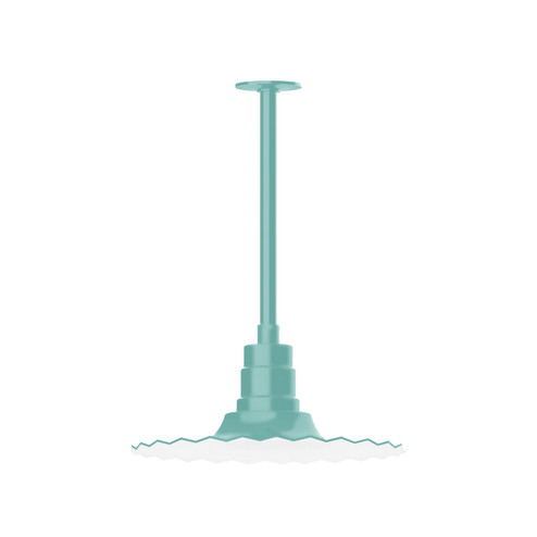 Radial One Light Pendant in Sea Green (518|STB159-48)