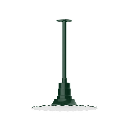 Radial One Light Pendant in Forest Green (518|STB159-42-T24)