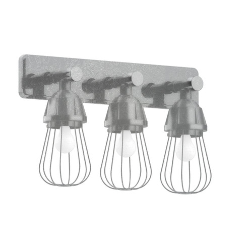 Vintage Three Light Wall Sconce in Painted Galvanized (518|SCH081-49)