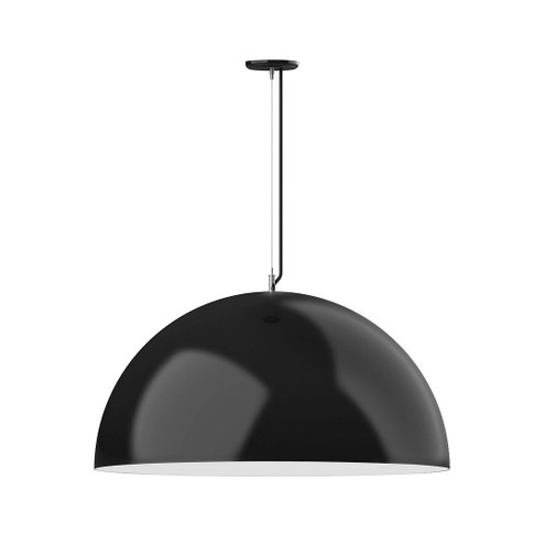XL Choices One Light Pendant in Black with White Interior (518|PEG231-41-44-C12)