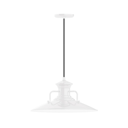 Homestead One Light Pendant in White (518|PEB143-44)