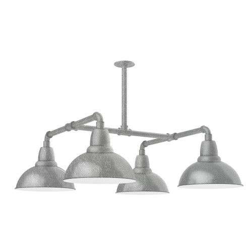 Cafe Four Light Pendant in Painted Galvanized (518|MSP106-49-T48-W12)