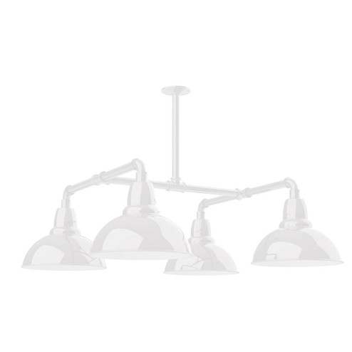 Cafe Four Light Pendant in White (518|MSP106-44-T48-W12)