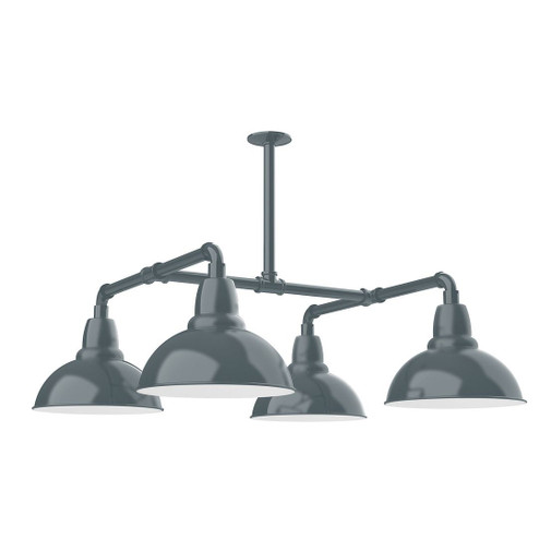 Cafe Four Light Pendant in Slate Gray (518|MSP106-40-W12)