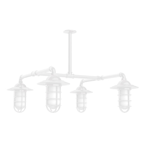 Vaportite Four Light Pendant in White (518|MSP052-44-T48)