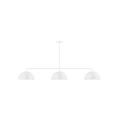 Axis Three Light Linear Pendant in White (518|MSN432-G15-44)