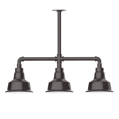 Warehouse Three Light Pendant in Architectural Bronze (518|MSK180-51-T24)