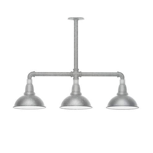 Cafe Three Light Pendant in Painted Galvanized (518|MSK105-49-T30)