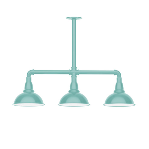 Cafe Three Light Pendant in Sea Green (518|MSK105-48-T30)