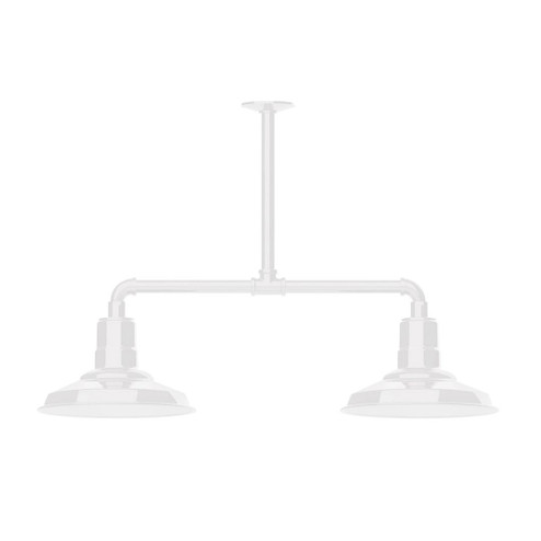Warehouse LED Pendant in White (518|MSD182-44-T24-L12)