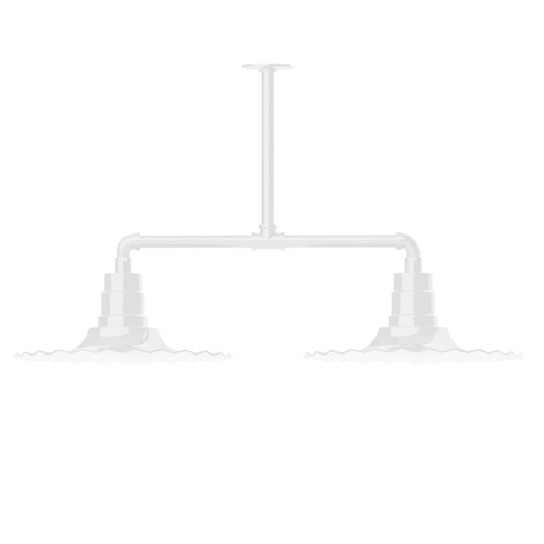 Radial Two Light Pendant in White (518|MSD159-44-T24-G06)