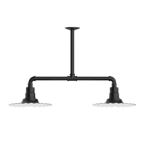 Radial Two Light Pendant in Black (518|MSD158-41-T48-G06)