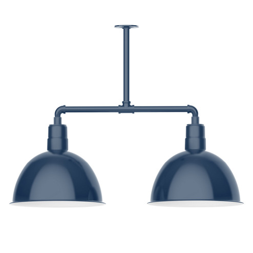 Deep Bowl Two Light Pendant in Navy (518|MSD117-50-T24)