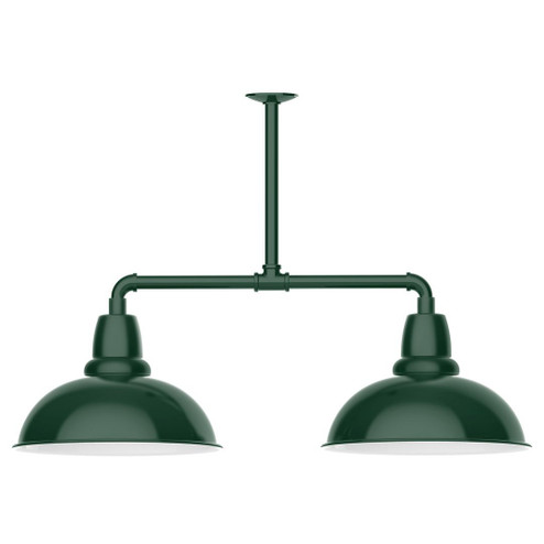 Cafe LED Pendant in Forest Green (518|MSD108-42-L13)