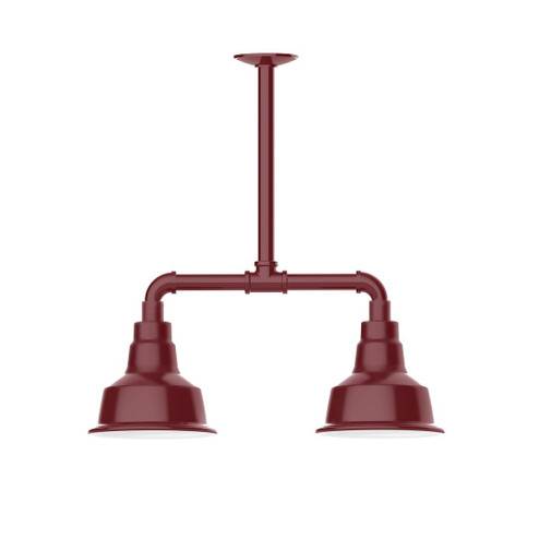 Warehouse Two Light Pendant in Barn Red (518|MSB180-55-T48-G05)