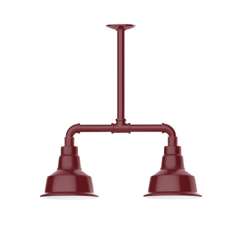 Warehouse Two Light Pendant in Barn Red (518|MSB180-55-T36-G05)