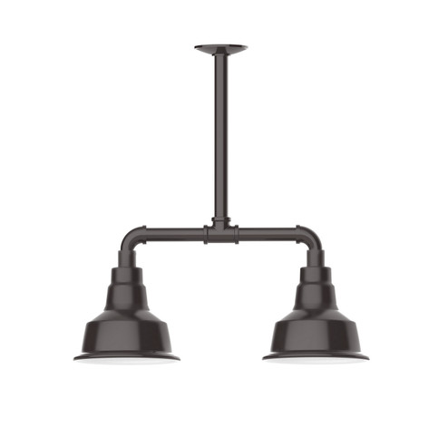 Warehouse Two Light Pendant in Architectural Bronze (518|MSB180-51-T30)