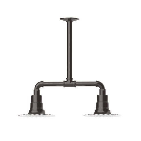 Radial Two Light Pendant in Architectural Bronze (518|MSB157-51-T24)