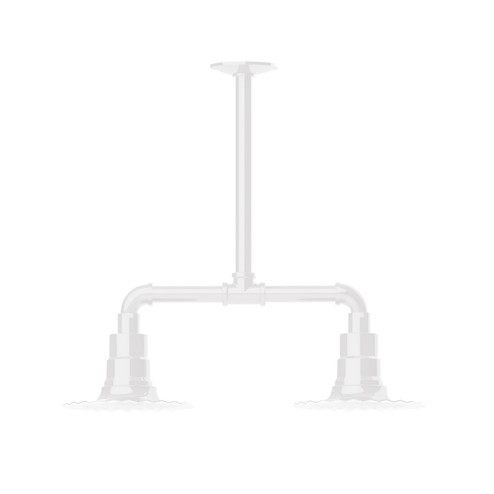 Radial Two Light Pendant in White (518|MSB157-44-T24)