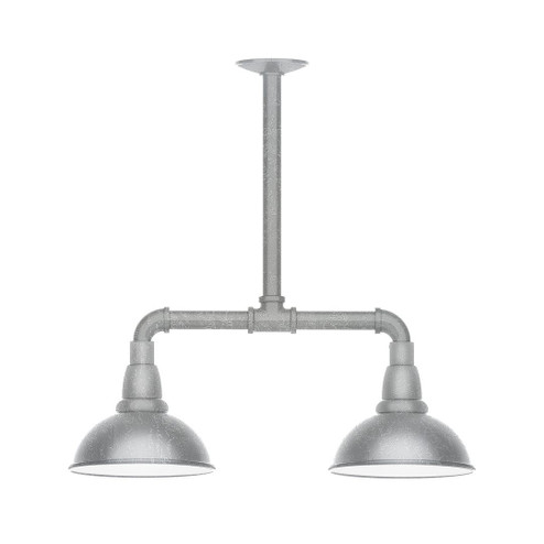 Cafe Two Light Pendant in Painted Galvanized (518|MSB105-49-W08)