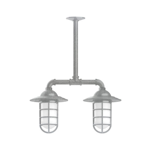 Vaportite Two Light Pendant in Painted Galvanized (518|MSA052-49-T30-G07)