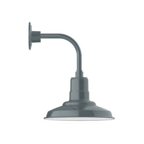 Warehouse LED Curved Arm Wall Light in Slate Gray (518|GNT182-40-W12-L12)