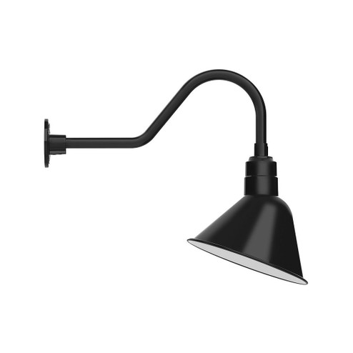 Angle LED Gooseneck Wall Light in Black (518|GNB103-41-L12)