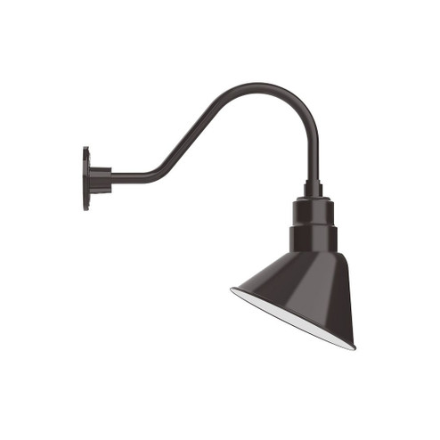 Angle LED Gooseneck Wall Light in Architectural Bronze (518|GNA102-51-L12)
