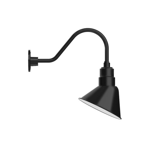 Angle LED Gooseneck Wall Light in Black (518|GNA102-41-S01-L12)