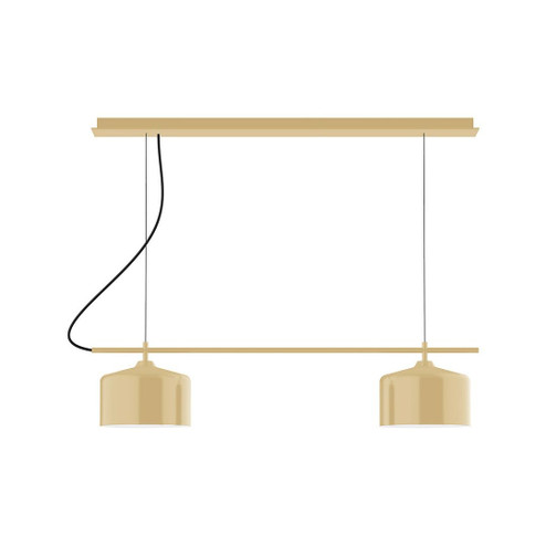 Axis Two Light Linear Chandelier in Ivory (518|CHE419-17-C26)