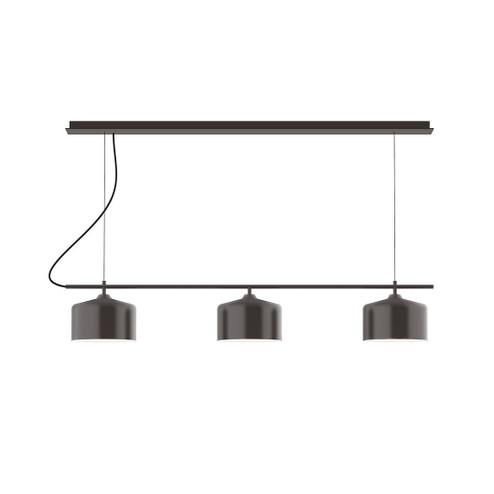 Axis Three Light Linear Chandelier in Architectural Bronze (518|CHD419-51-C21)