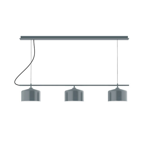 Axis Three Light Linear Chandelier in Slate Gray (518|CHD419-40-C16)