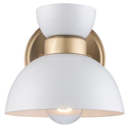 One Light Wall Sconce in White / Antique Gold (110|71851 WH-AG)