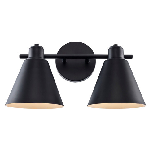 Two Light Vanity in Black (110|22592 BK)