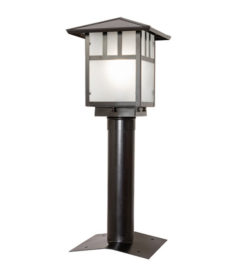 Seneca One Light Post Mount in Craftsman Brown (57|267496)