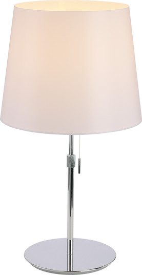 Sleeker One Light Table Lamp in Polished Chrome (463|PT040743-CM/WH)